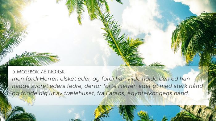 5 Mosebok 7:8 NORSK Bible Verse Image