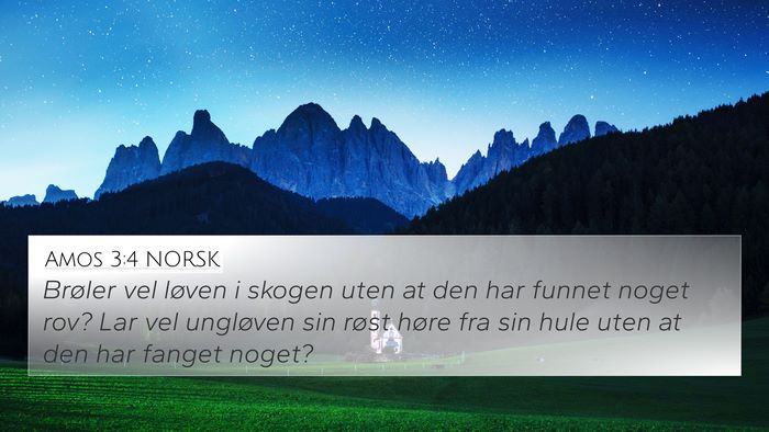 Amos 3:4 NORSK Bible Verse Image