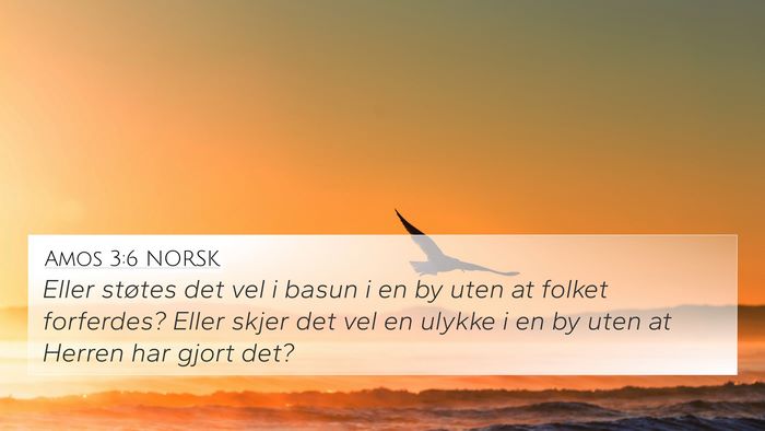 Amos 3:6 NORSK Bible Verse Image