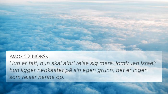 Amos 5:2 NORSK Bible Verse Image