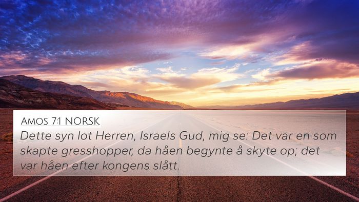 Amos 7:1 NORSK Bible Verse Image