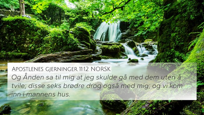 Apostlenes gjerninger 11:12 NORSK Bible Verse Image