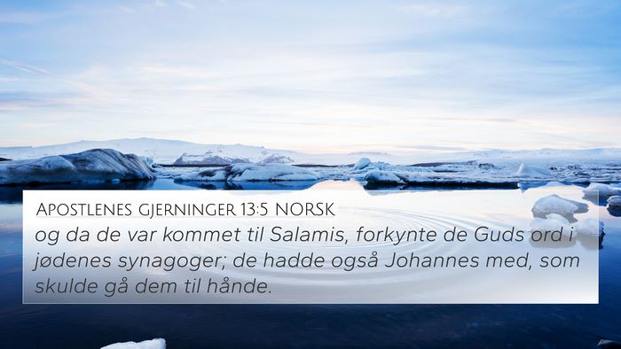 Apostlenes gjerninger 13:5 NORSK Bible Verse Image