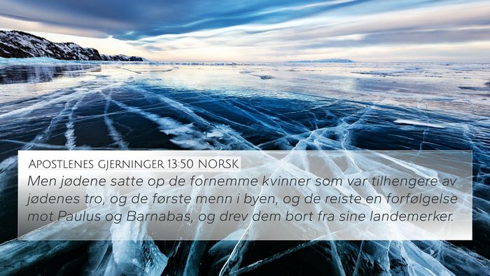 Apostlenes gjerninger 13:50 NORSK Bible Verse Image