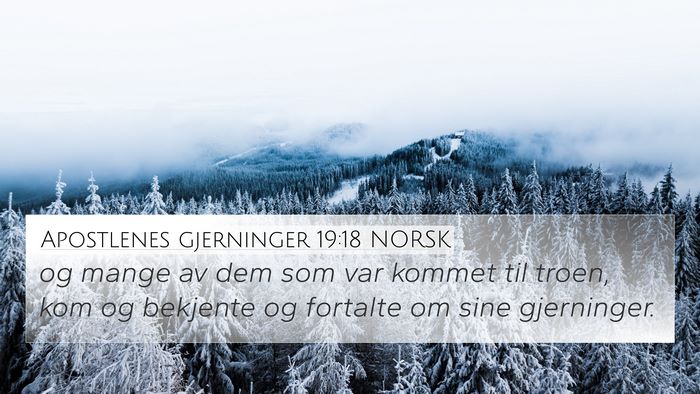 Apostlenes gjerninger 19:18 NORSK Bible Verse Image