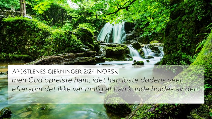 Apostlenes gjerninger 2:24 NORSK Bible Verse Image