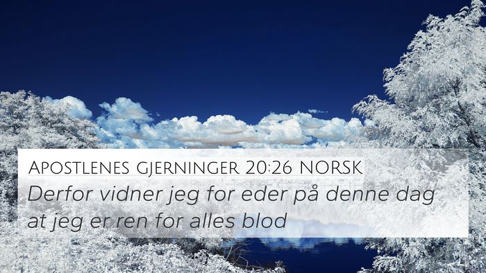 Apostlenes gjerninger 20:26 NORSK Bible Verse Image