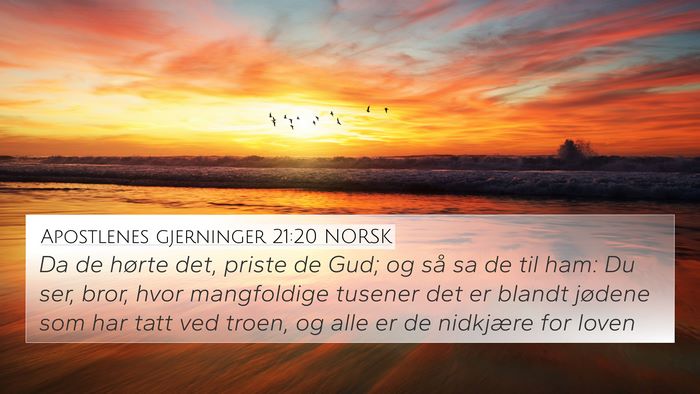 Apostlenes gjerninger 21:20 NORSK Bible Verse Image