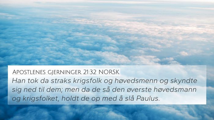 Apostlenes gjerninger 21:32 NORSK Bible Verse Image