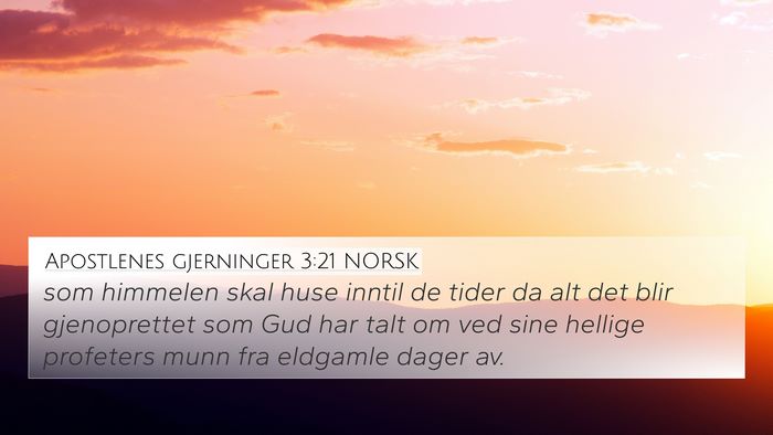 Apostlenes gjerninger 3:21 NORSK Bible Verse Image