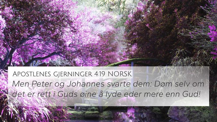 Apostlenes gjerninger 4:19 NORSK Bible Verse Image