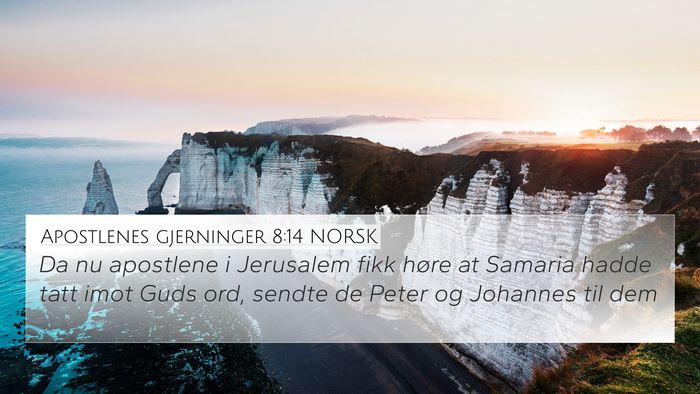 Apostlenes gjerninger 8:14 NORSK Bible Verse Image