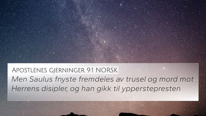 Apostlenes gjerninger 9:1 NORSK Bible Verse Image