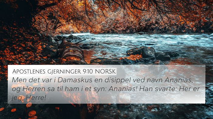 Apostlenes gjerninger 9:10 NORSK Bible Verse Image