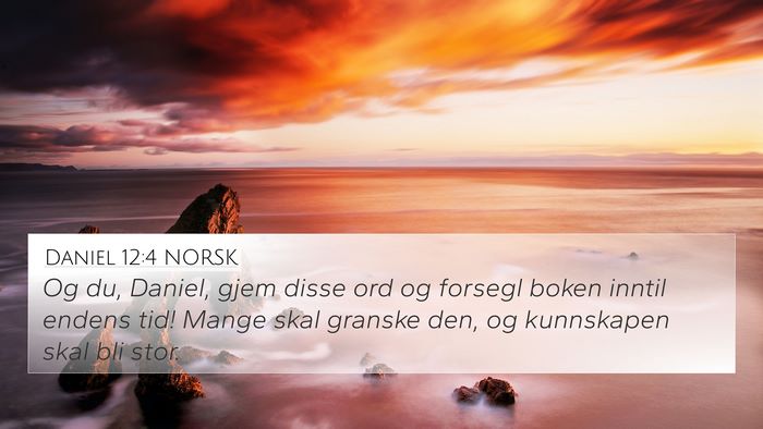 Daniel 12:4 NORSK Bible Verse Image