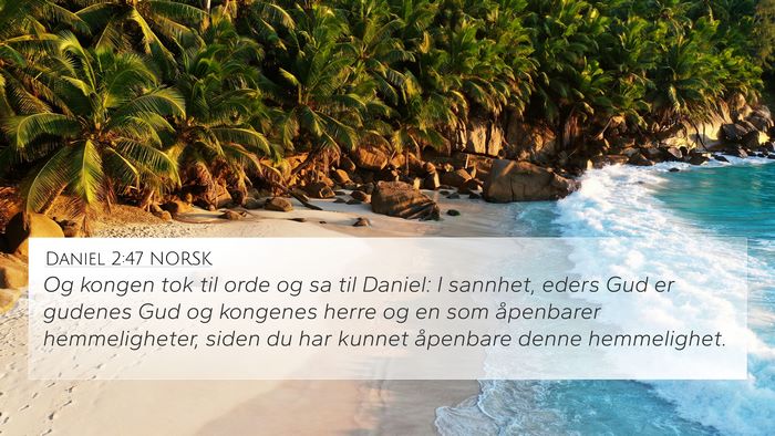 Daniel 2:47 NORSK Bible Verse Image