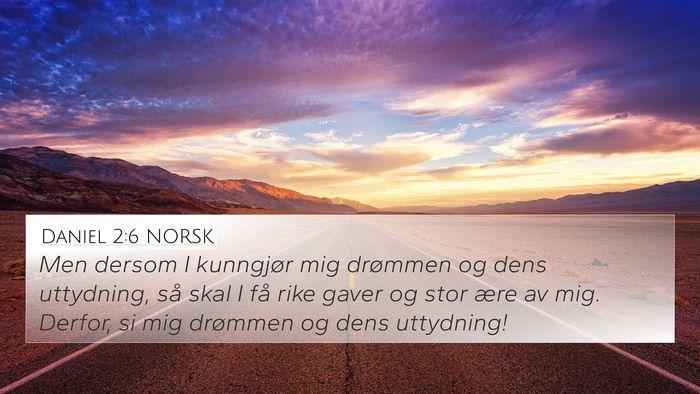 Daniel 2:6 NORSK Bible Verse Image