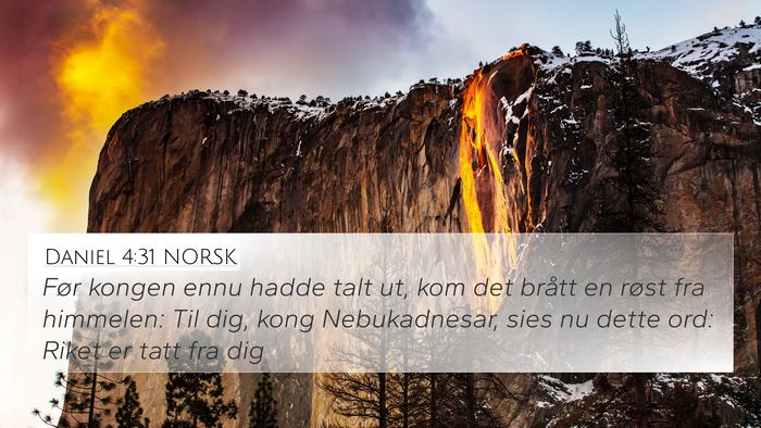 Daniel 4:31 NORSK Bible Verse Image