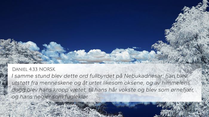 Daniel 4:33 NORSK Bible Verse Image