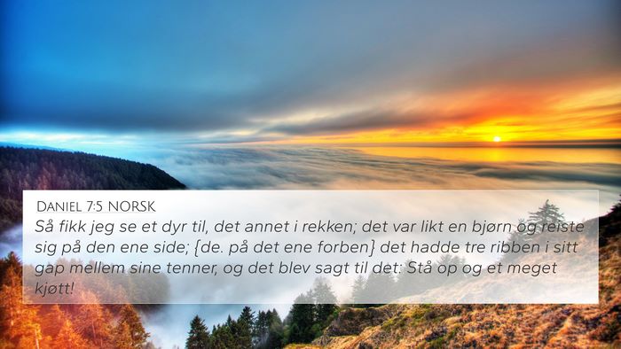 Daniel 7:5 NORSK Bible Verse Image