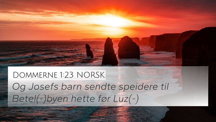 Dommerne 1:23 NORSK Bible Verse Image