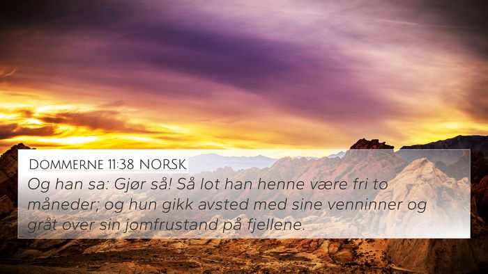 Dommerne 11:38 NORSK Bible Verse Image