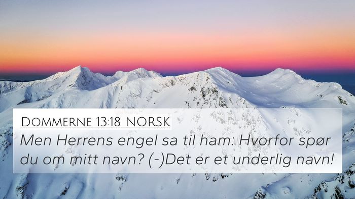 Dommerne 13:18 NORSK Bible Verse Image