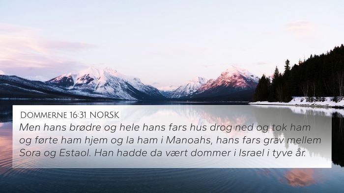 Dommerne 16:31 NORSK Bible Verse Image