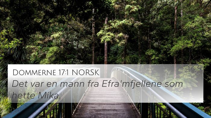 Dommerne 17:1 NORSK Bible Verse Image