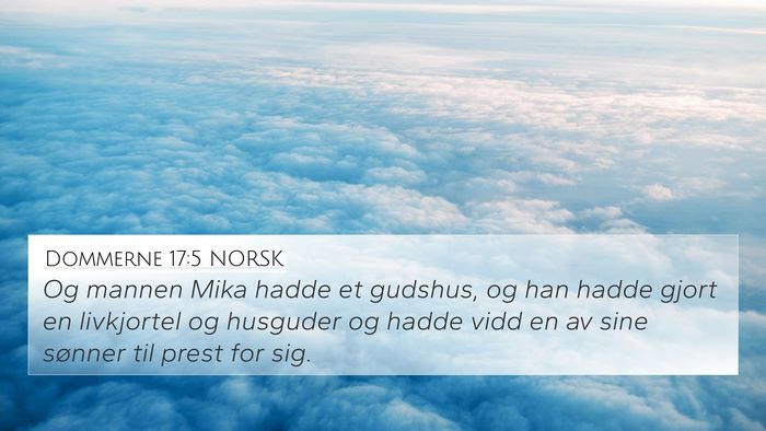 Dommerne 17:5 NORSK Bible Verse Image