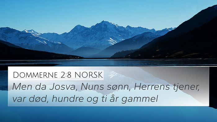 Dommerne 2:8 NORSK Bible Verse Image