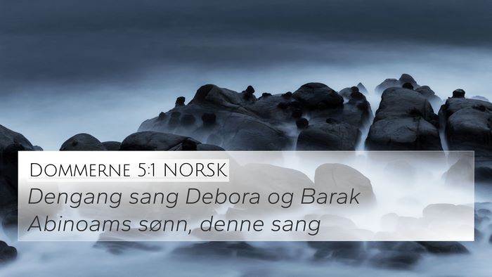 Dommerne 5:1 NORSK Bible Verse Image