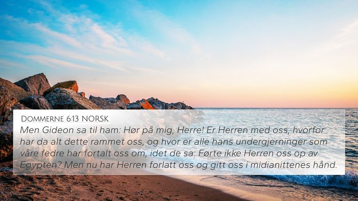 Dommerne 6:13 NORSK Bible Verse Image