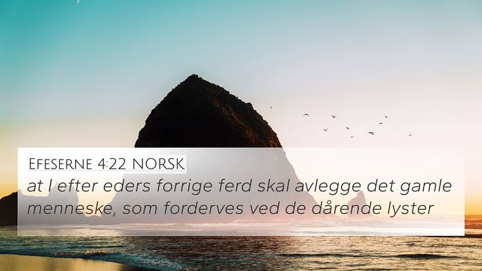 Efeserne 4:22 NORSK Bible Verse Image