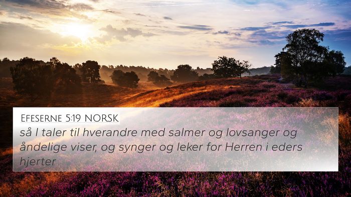 Efeserne 5:19 NORSK Bible Verse Image