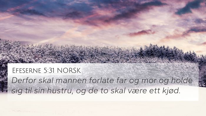 Efeserne 5:31 NORSK Bible Verse Image