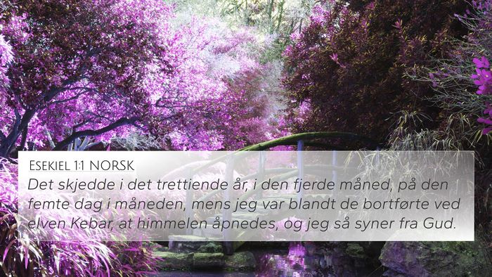 Esekiel 1:1 NORSK Bible Verse Image