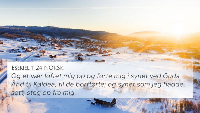 Esekiel 11:24 NORSK Bible Verse Image