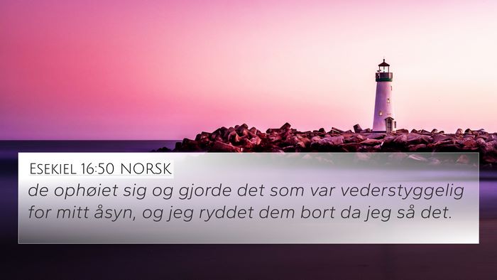 Esekiel 16:50 NORSK Bible Verse Image