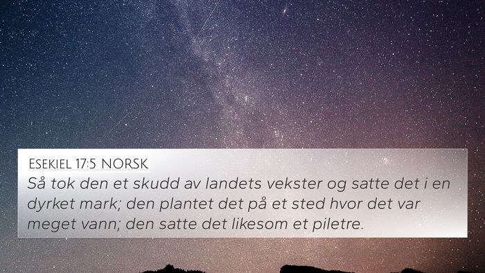 Esekiel 17:5 NORSK Bible Verse Image