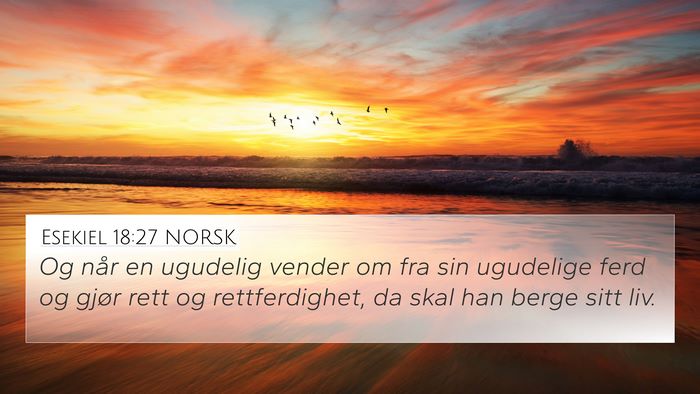 Esekiel 18:27 NORSK Bible Verse Image