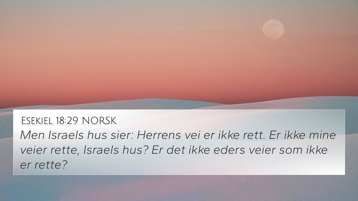 Esekiel 18:29 NORSK Bible Verse Image