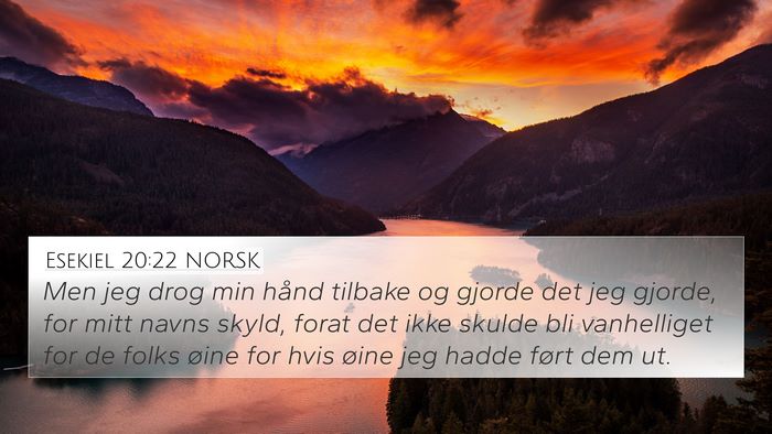 Esekiel 20:22 NORSK Bible Verse Image