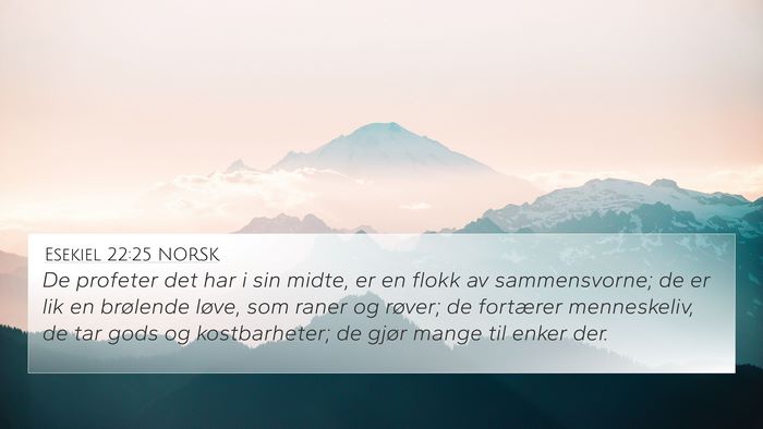 Esekiel 22:25 NORSK Bible Verse Image