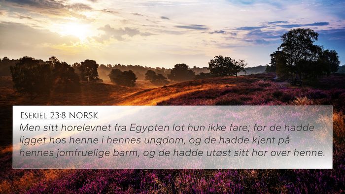 Esekiel 23:8 NORSK Bible Verse Image