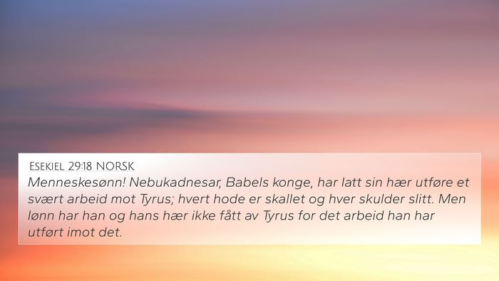 Esekiel 29:18 NORSK Bible Verse Image