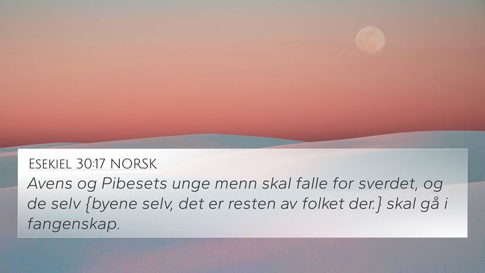 Esekiel 30:17 NORSK Bible Verse Image