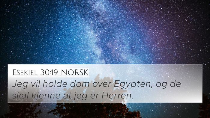 Esekiel 30:19 NORSK Bible Verse Image