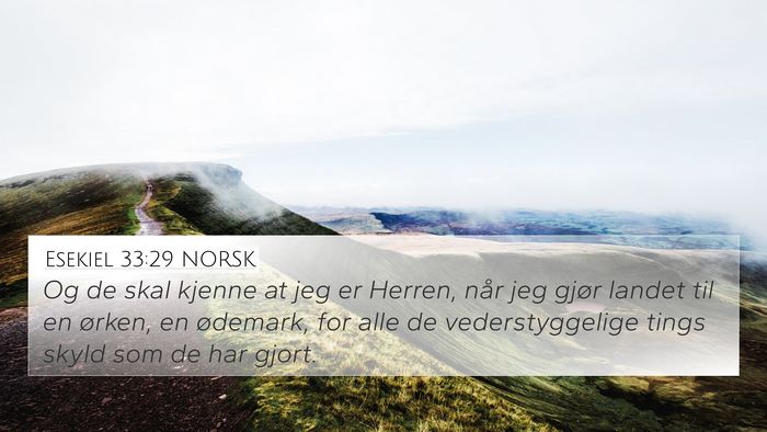 Esekiel 33:29 NORSK Bible Verse Image