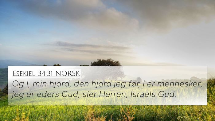 Esekiel 34:31 NORSK Bible Verse Image